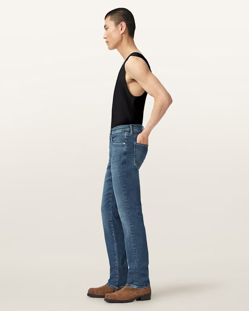 AllSaints Sid Skinny Denim Ultra Jeans Royal Indigo