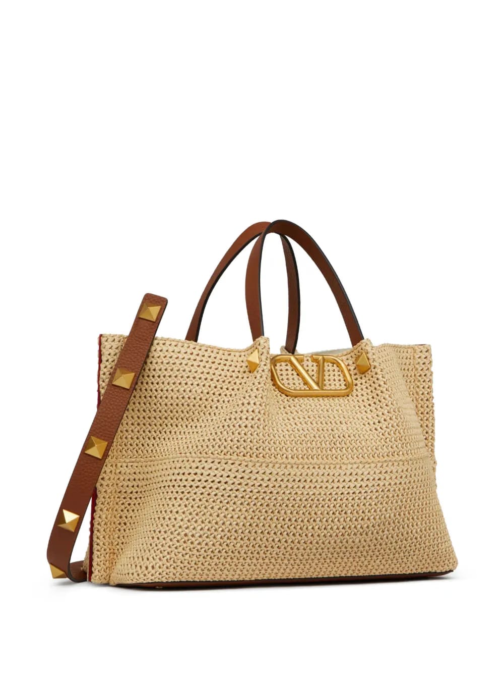 medium Summer straw tote bag