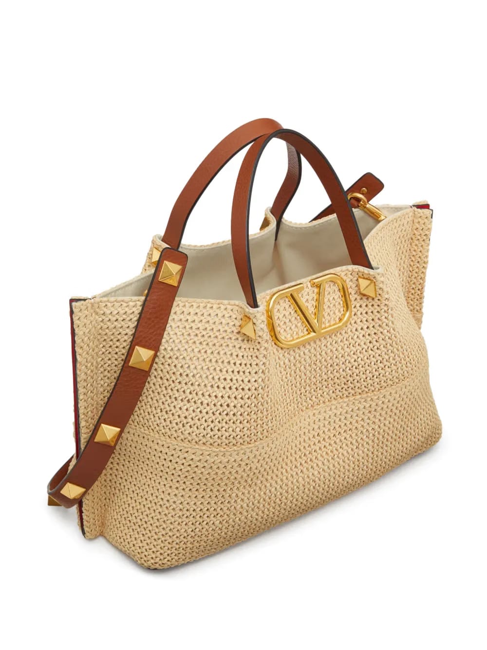medium Summer straw tote bag
