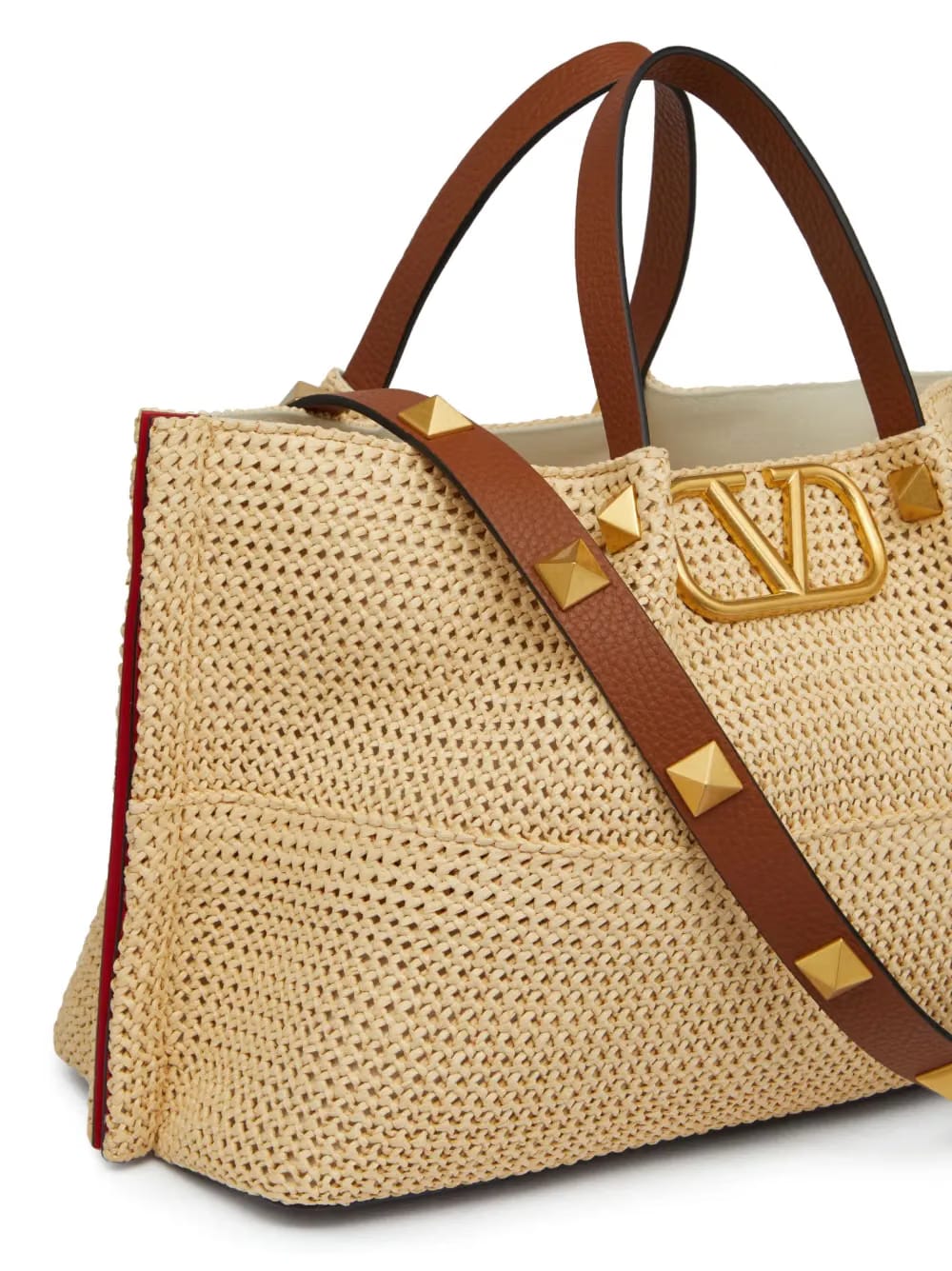 medium Summer straw tote bag