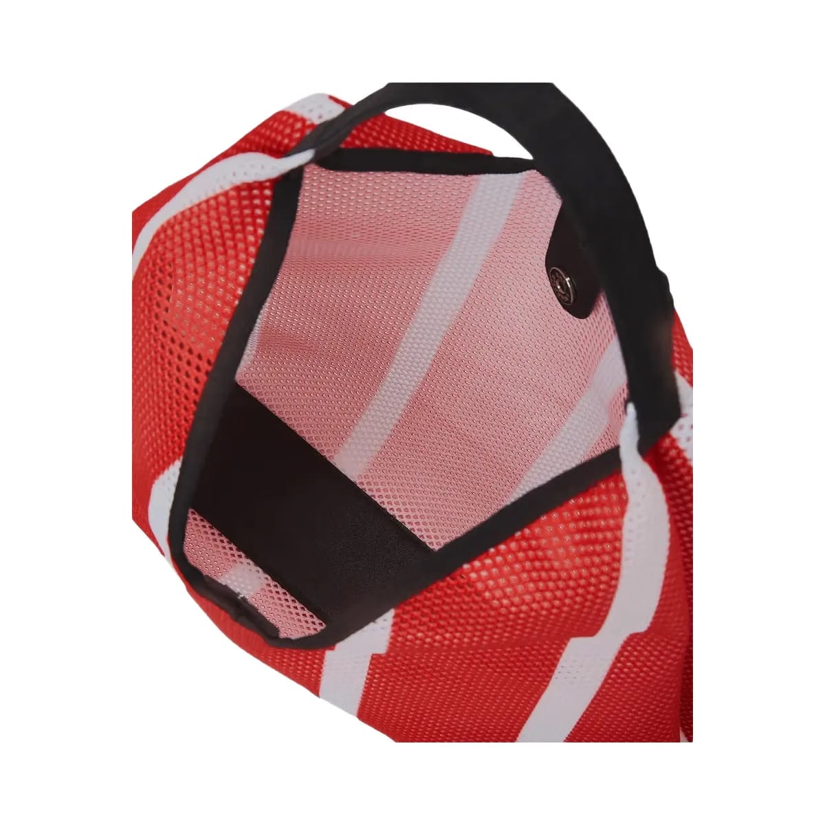 Karl Lagerfeld Striped Mesh Tote Bag Vertical Grenadine White Stripes