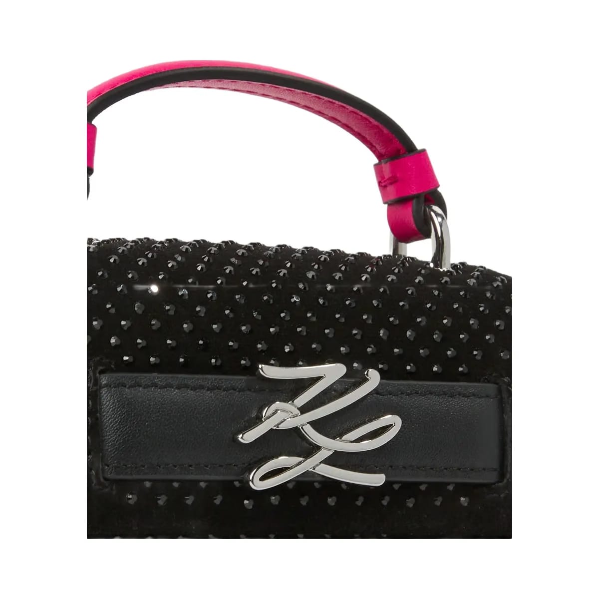 Karl Lagerfeld Exclusive K/Autograph Rhinestone Nano Bag Black Embellishment