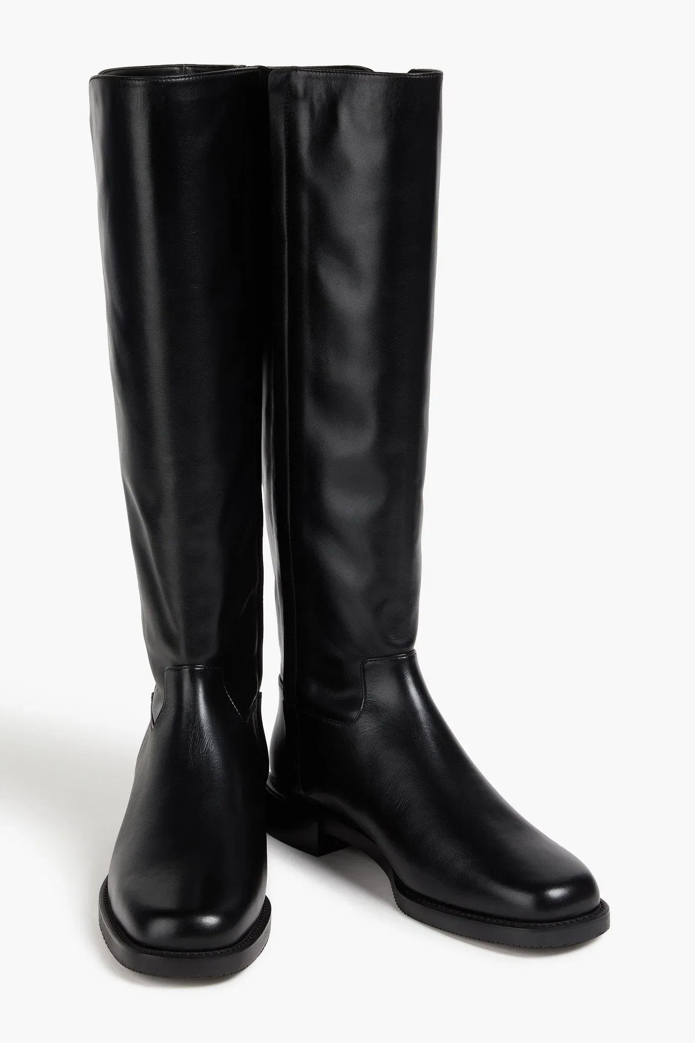 Stuart Weitzman Leather Knee Boots Black Women's