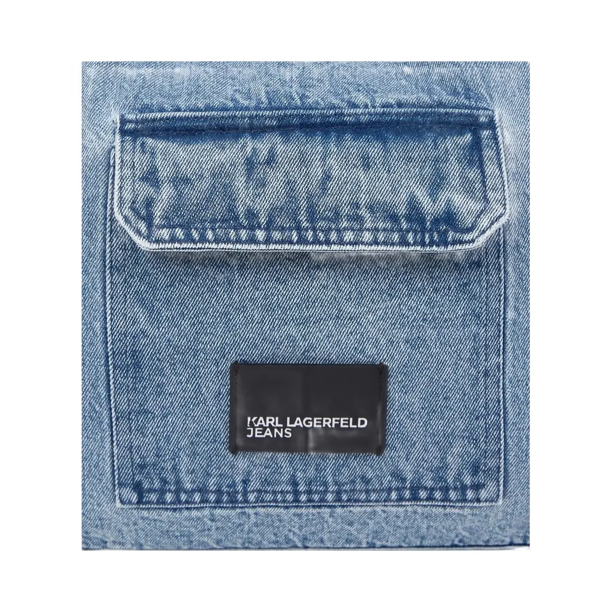 Karl Lagerfeld Denim Hobo Shopper Standard Blue Denim Light Denim