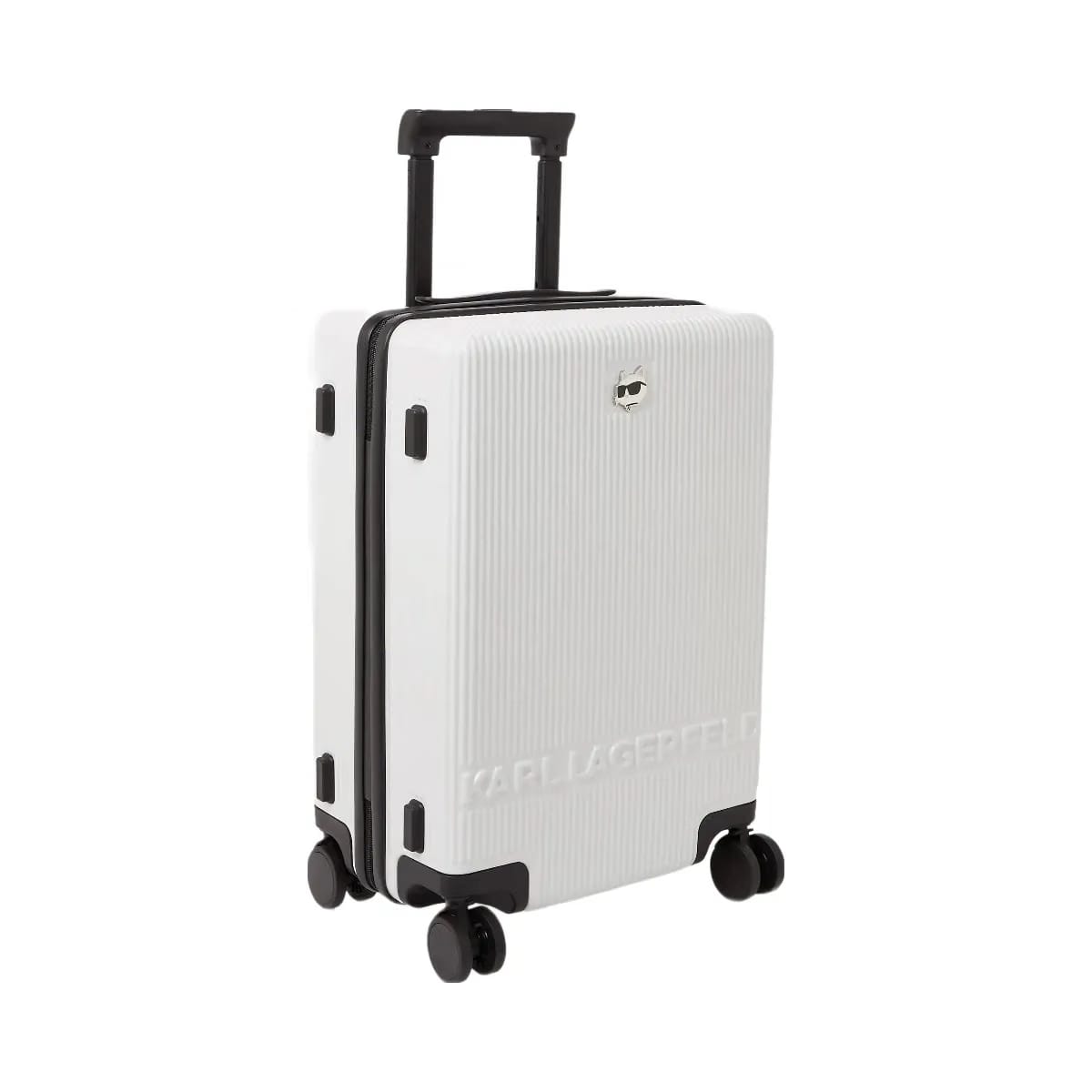 Karl Lagerfeld Ikon Choupette Trolley Case Off White