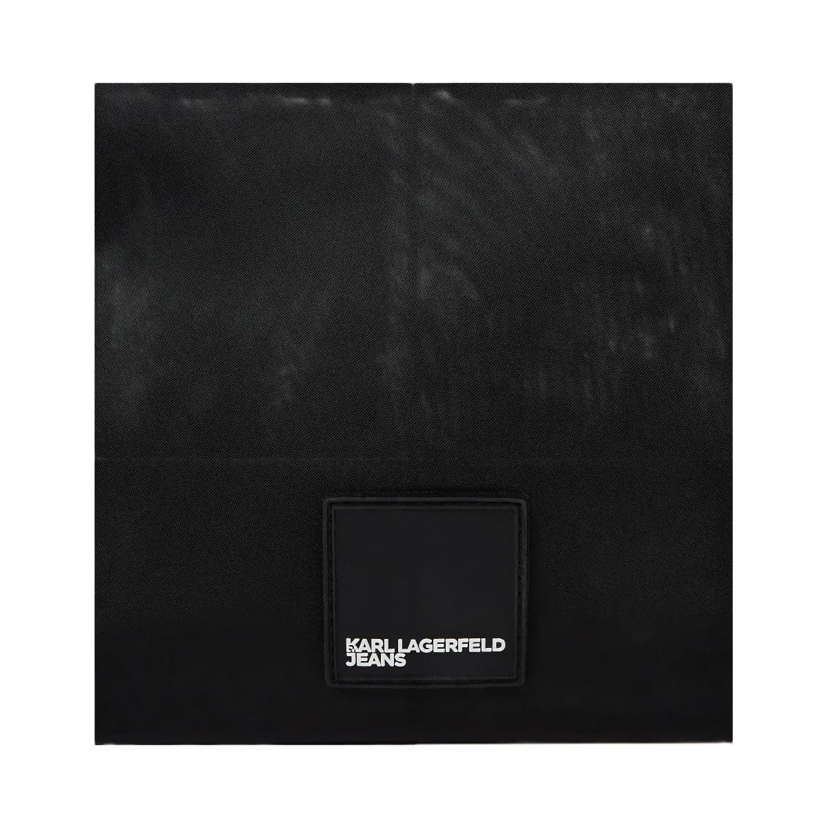 Karl Lagerfeld Nylon Lace-Up Tote Bag Black