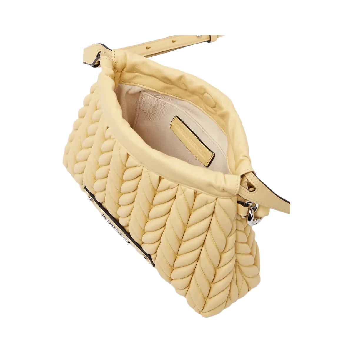 Karl Lagerfeld Weave Chain Crossbody Bag Sunlight