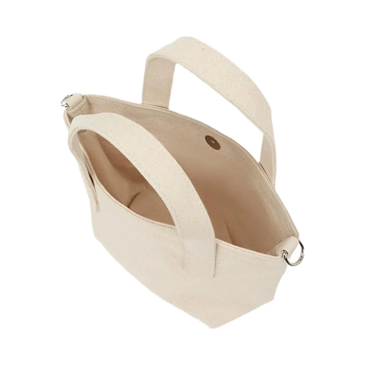 Karl Lagerfeld Ikon Circle Choupette Rhinestones Shopper Off White