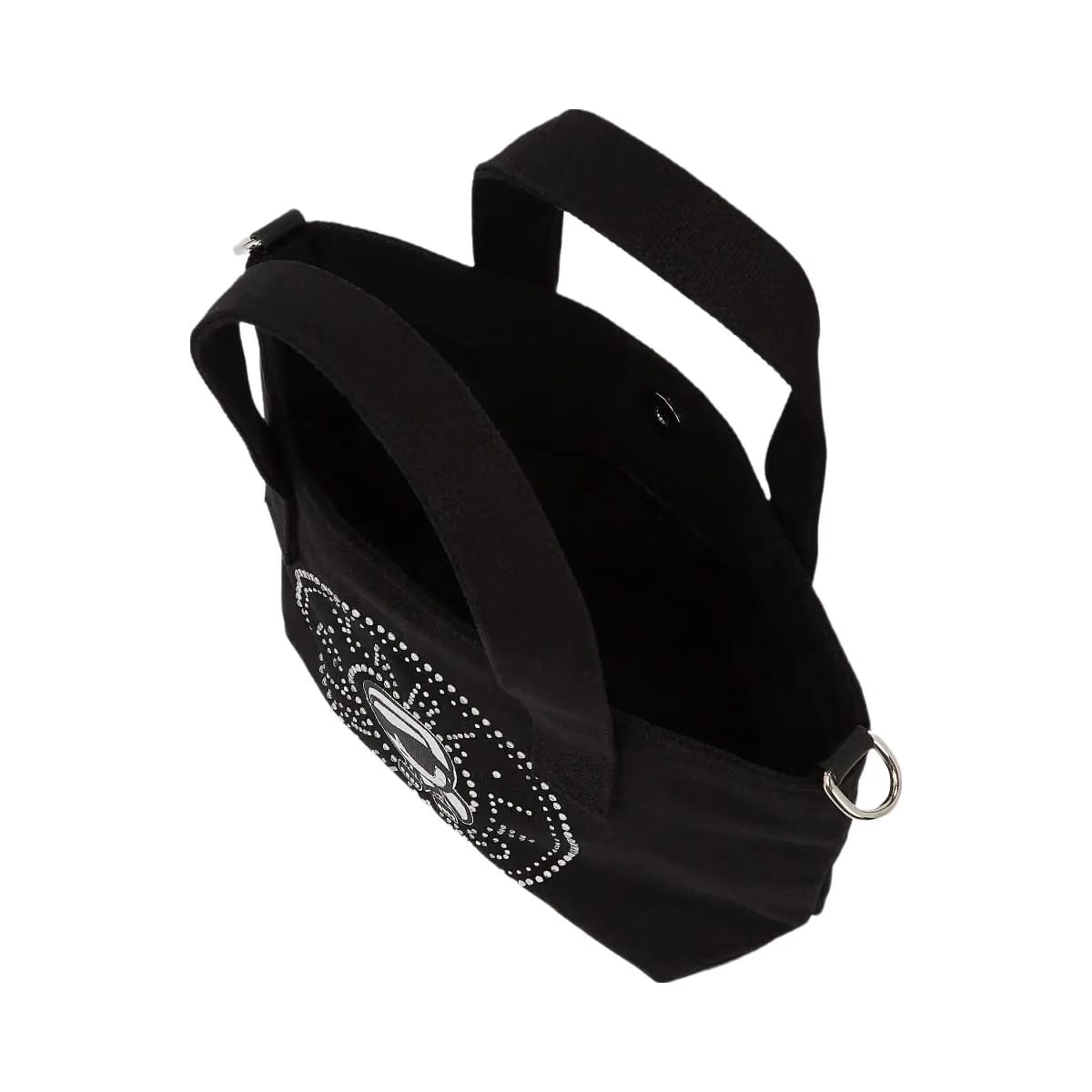 Karl Lagerfeld Ikon Circle Rhinestones Shopper Black