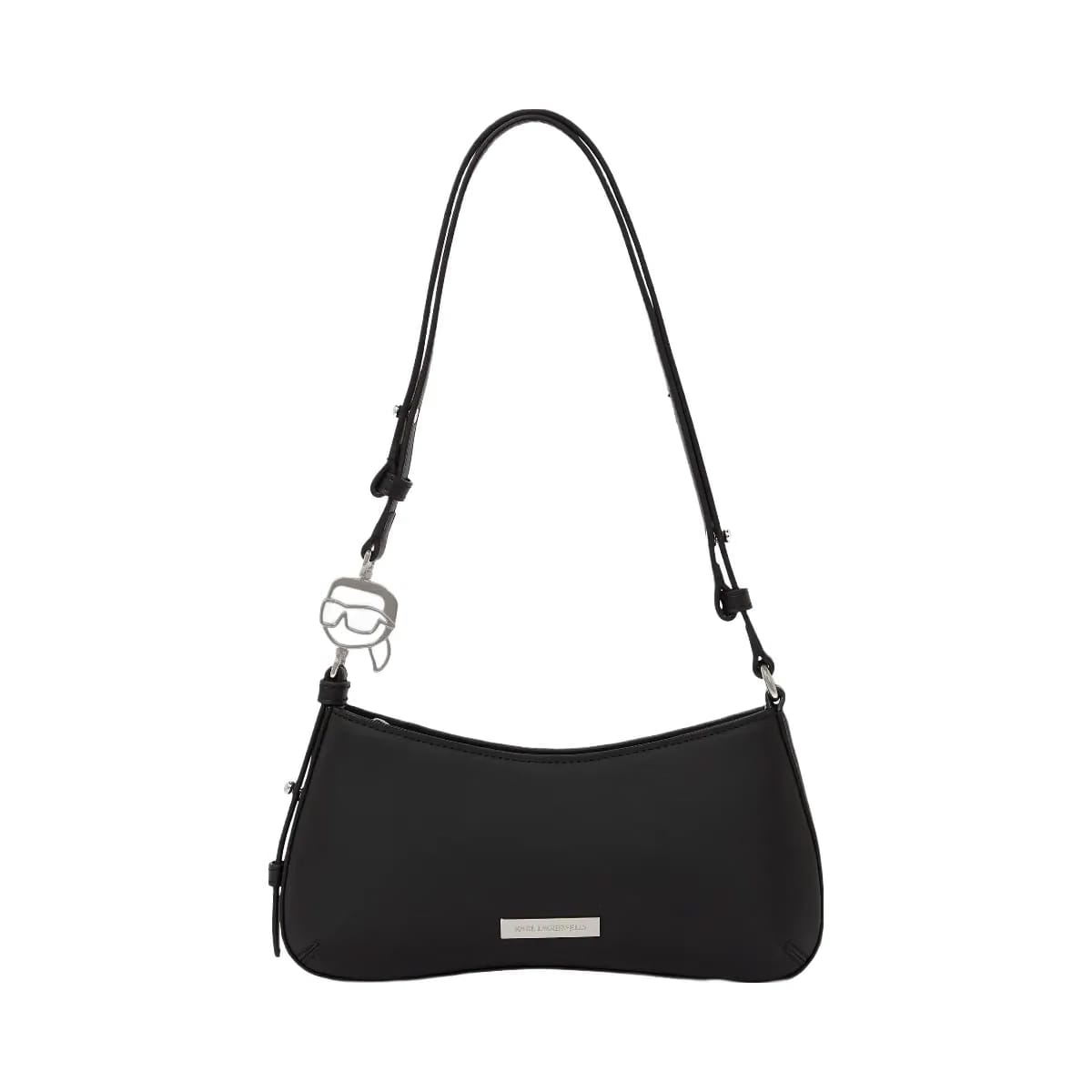 Karl Lagerfeld Ikon Smooth Mini Shoulder Bag Black