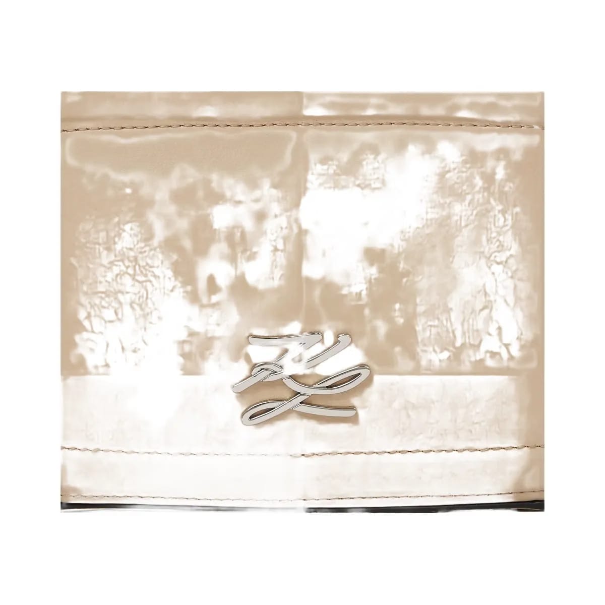 Karl Lagerfeld Autograph Chain Top Handle Bag Safari