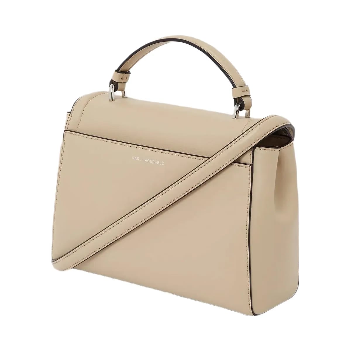 Karl Lagerfeld Autograph Small Top Handle Bag Safari