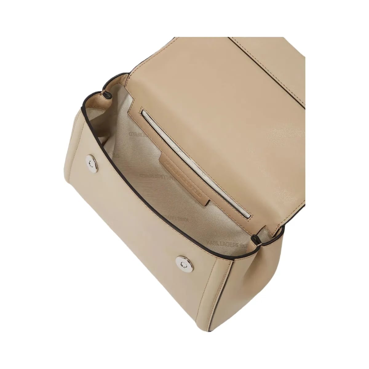 Karl Lagerfeld Autograph Small Top Handle Bag Safari