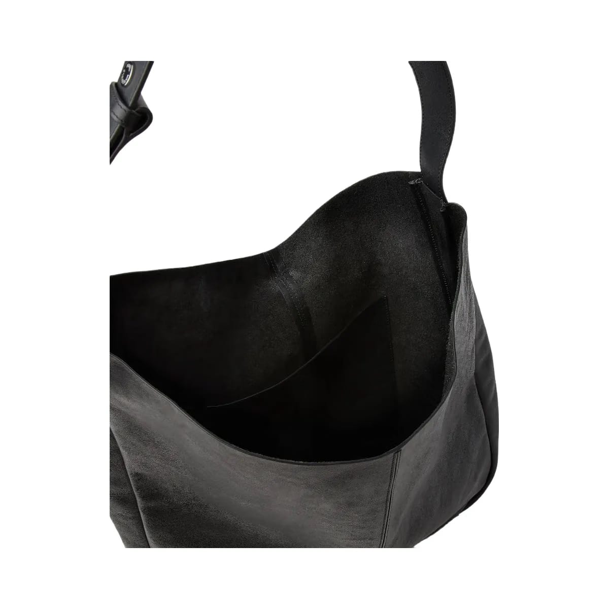 Karl Lagerfeld Autograph Swing Oversized Hobo Bag Black Gunmetal