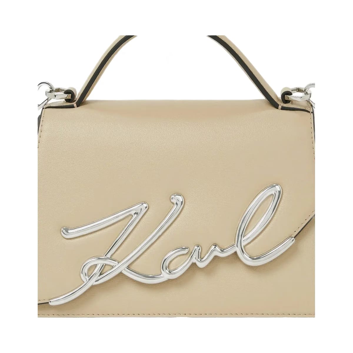 Karl Lagerfeld Signature Medium Crossbody Bag Safari