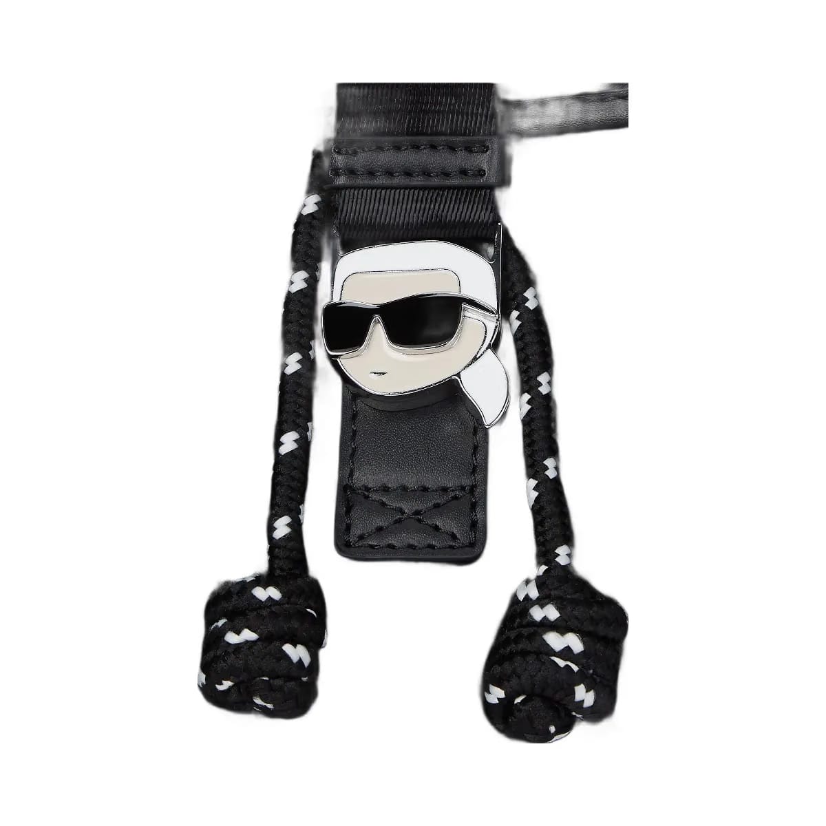 Karl Lagerfeld Ikon Nylon Small Flap Backpack Black
