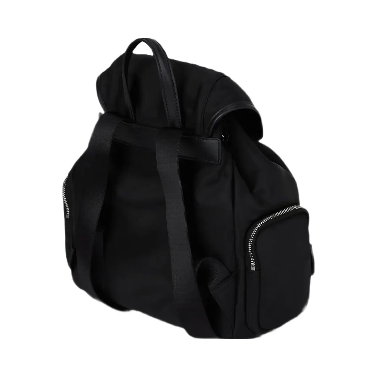 Karl Lagerfeld Ikon Nylon Small Flap Backpack Black