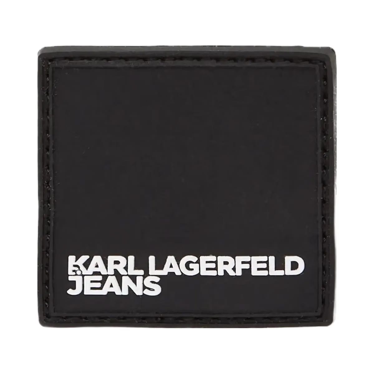 Karl Lagerfeld Nylon Lace-Up Shoulder Bag White