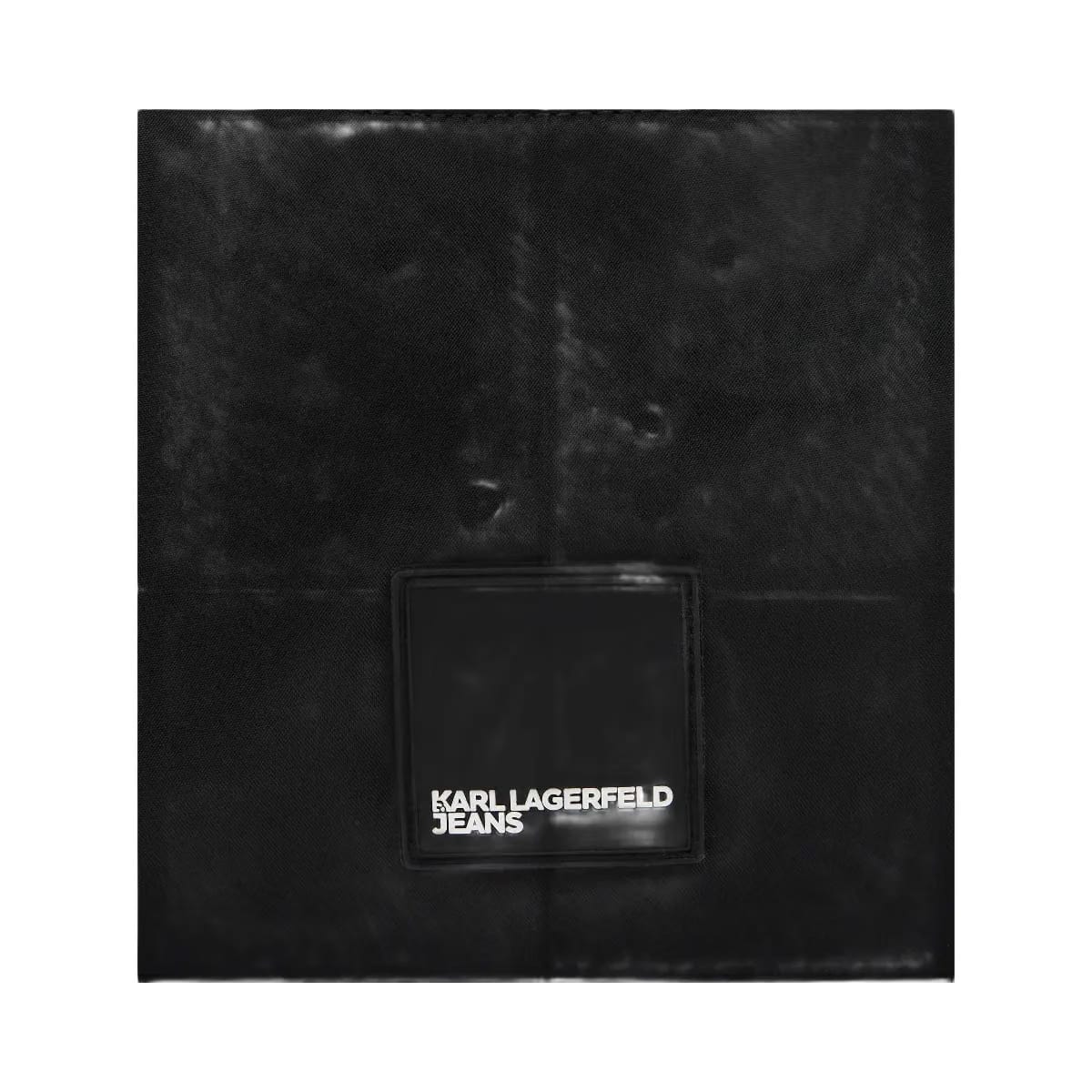 Karl Lagerfeld Nylon Lace-Up Shoulder Bag Black