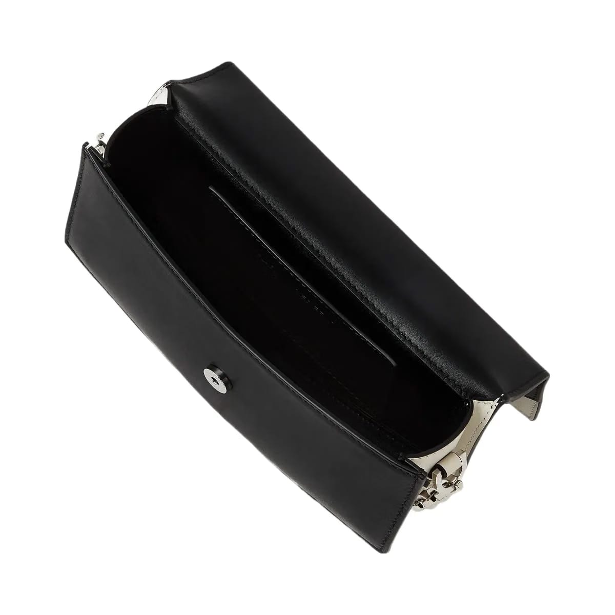 Karl Lagerfeld Kl Studio Autograph Monochrome Crossbody Bag Black White