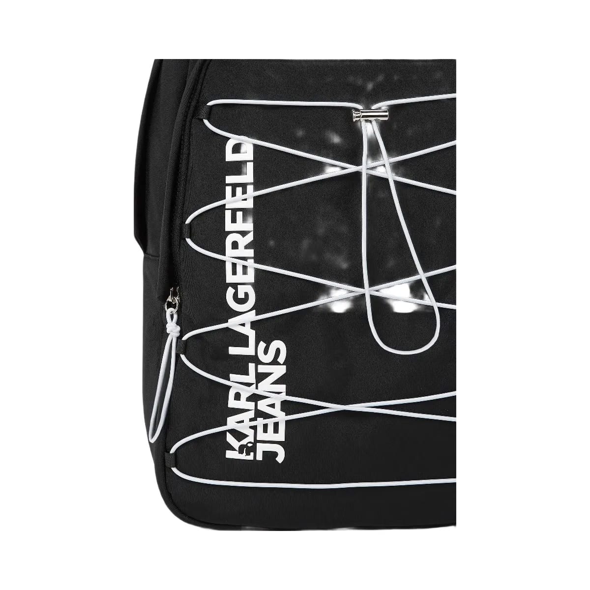 Karl Lagerfeld Utility Drawstring Backpack Black