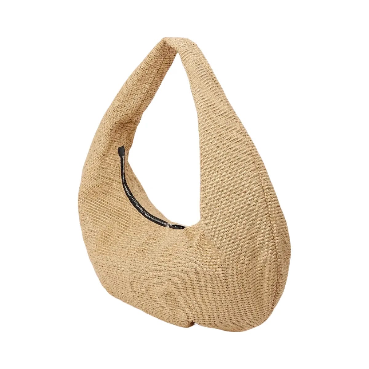 Karl Lagerfeld Woven Large Hobo Bag Natural