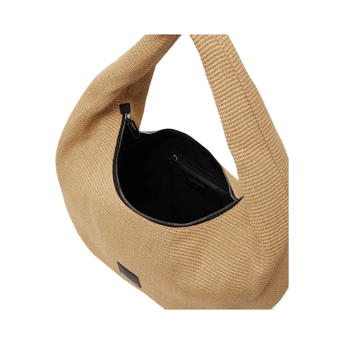 Karl Lagerfeld Woven Large Hobo Bag Natural