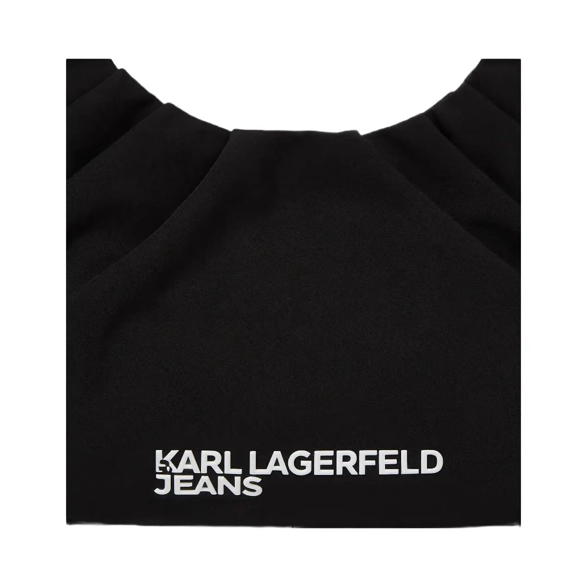 Karl Lagerfeld Gathered Hobo Bag Black