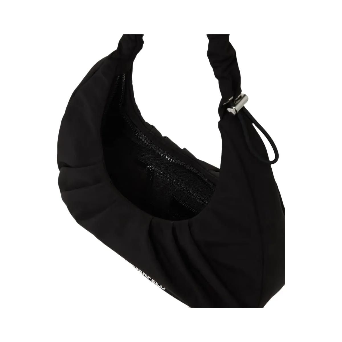 Karl Lagerfeld Gathered Hobo Bag Black
