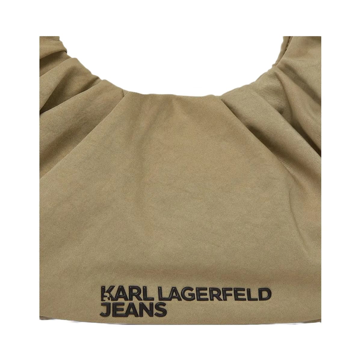 Karl Lagerfeld Gathered Hobo Bag Travertine