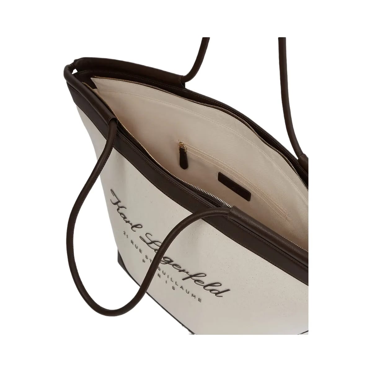 Karl Lagerfeld Hotel Karl Large Beach Tote Bag Natural