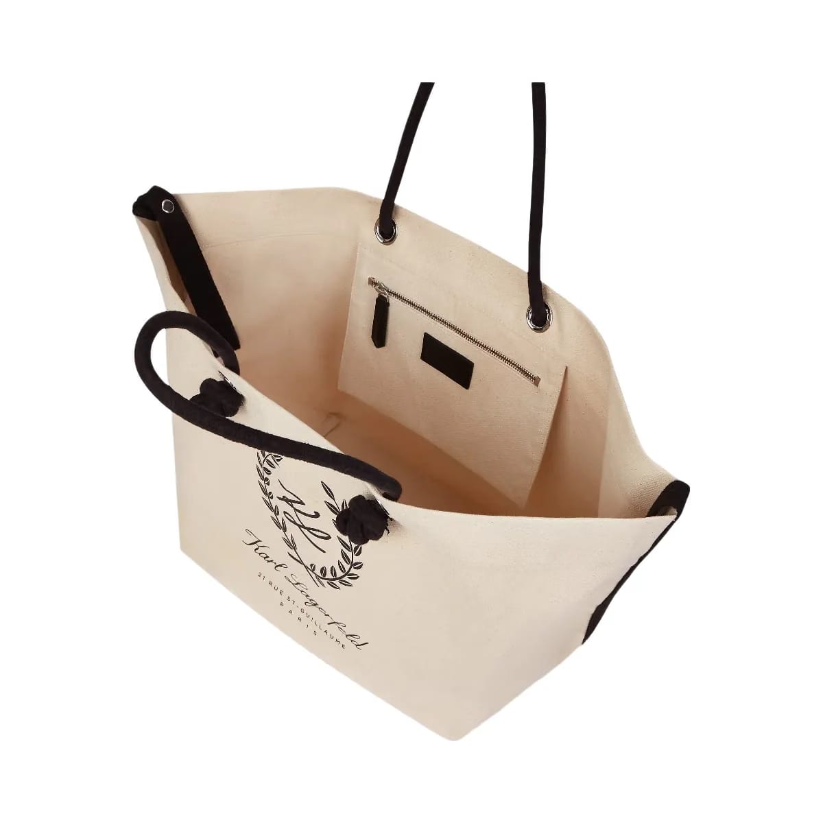 Karl Lagerfeld Hotel Karl Crest Beach Bag Natural