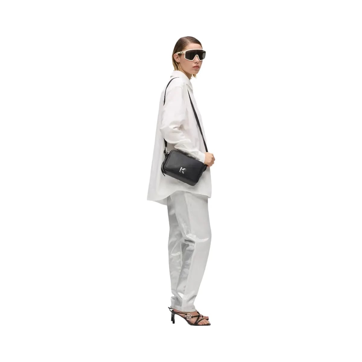 Karl Lagerfeld Twin Strap Camera Bag Black