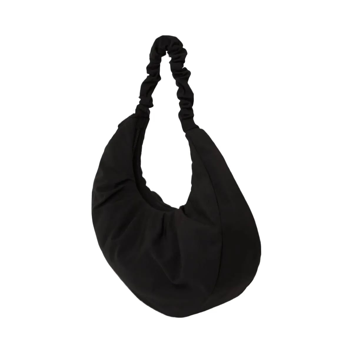 Karl Lagerfeld Gathered Large Hobo Bag Black