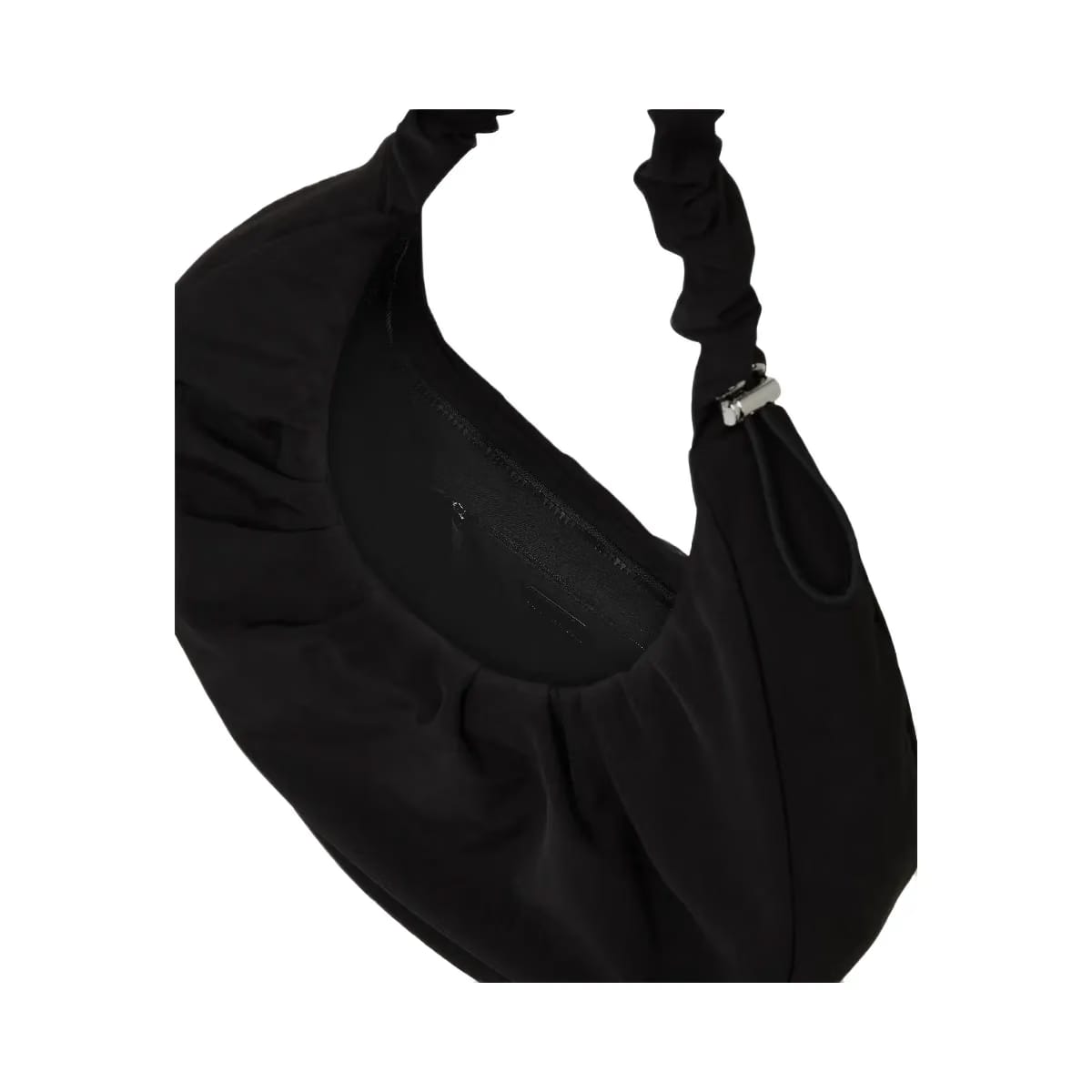 Karl Lagerfeld Gathered Large Hobo Bag Black