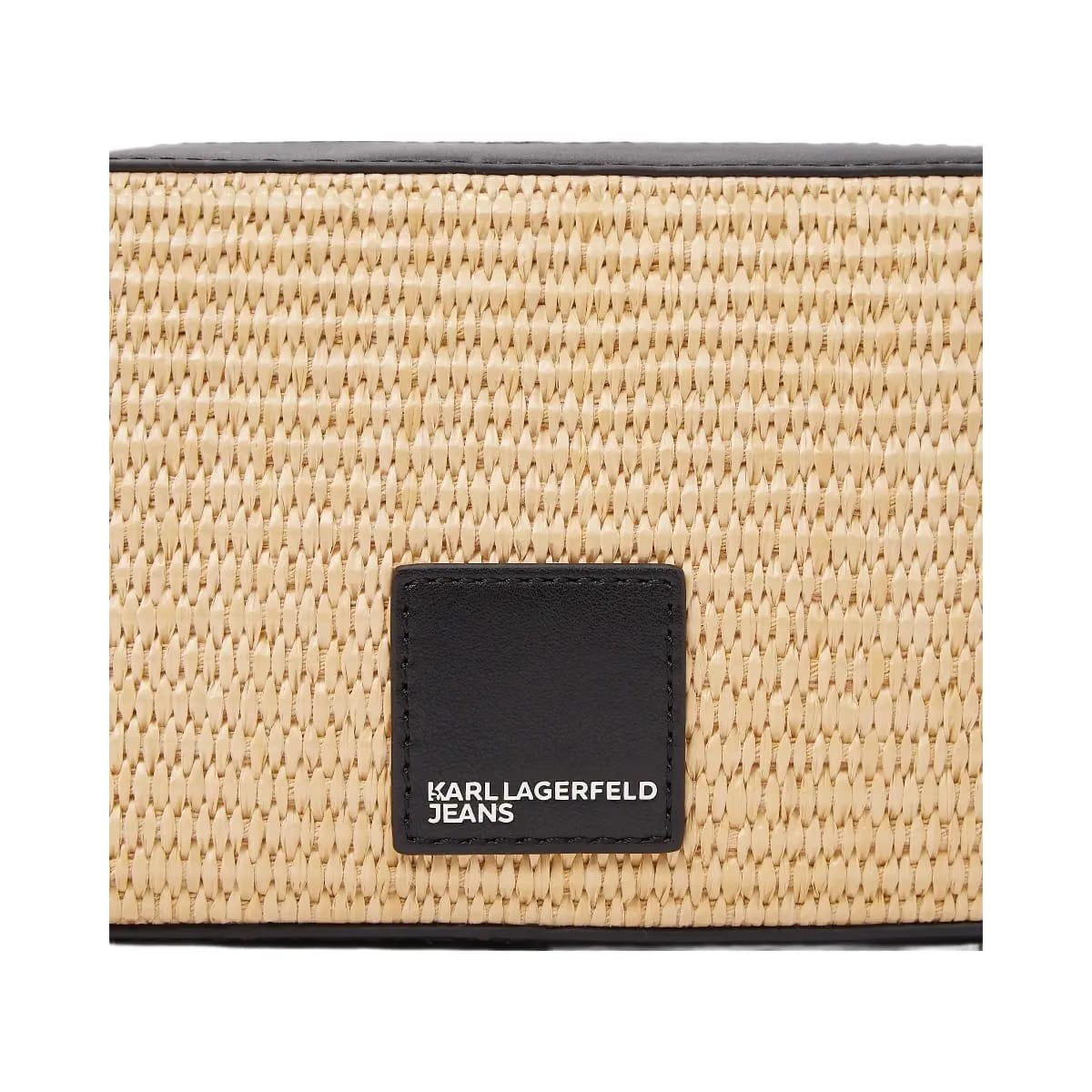 Karl Lagerfeld Woven Camera Bag Natural