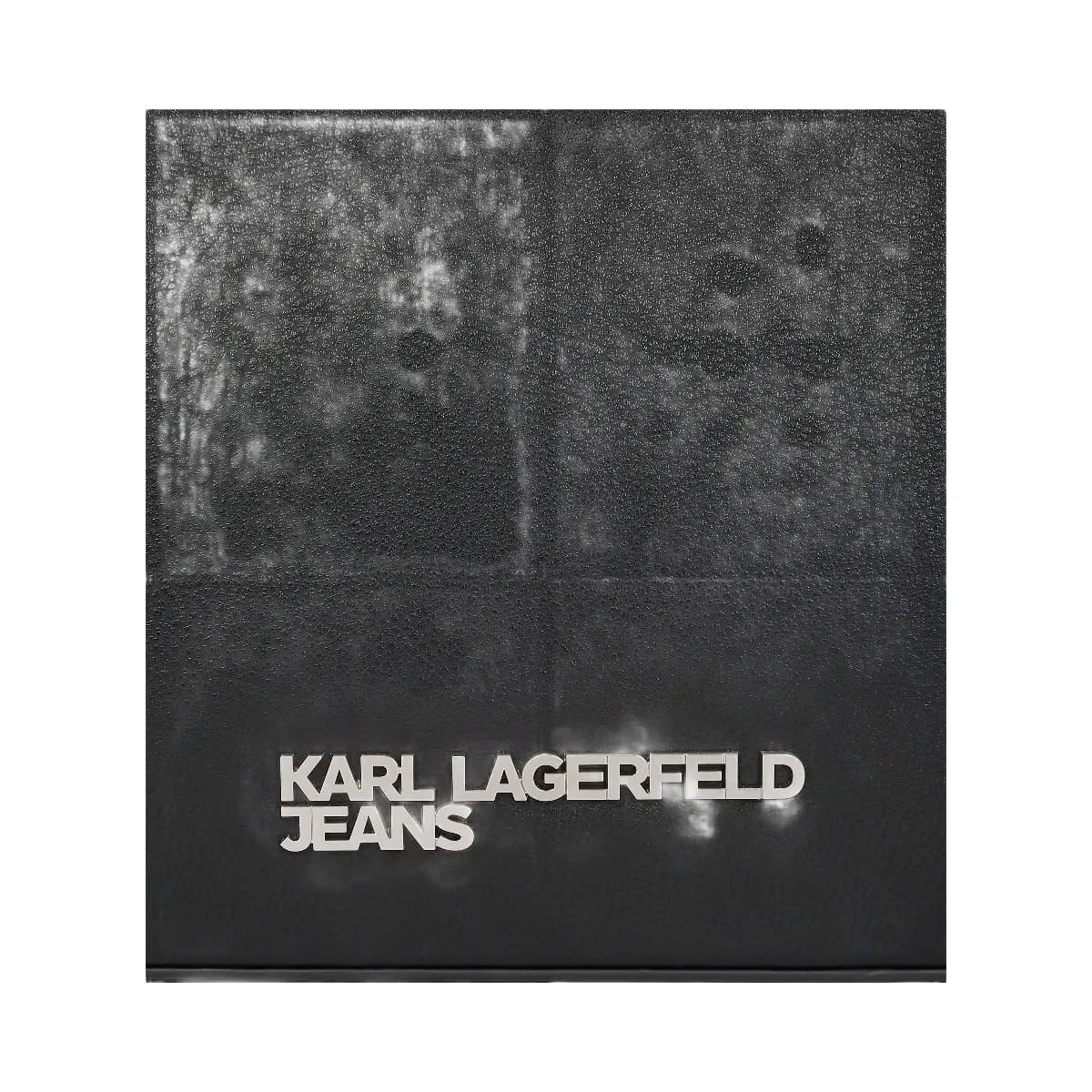 Karl Lagerfeld Metal Logo Shoulder Bag Black