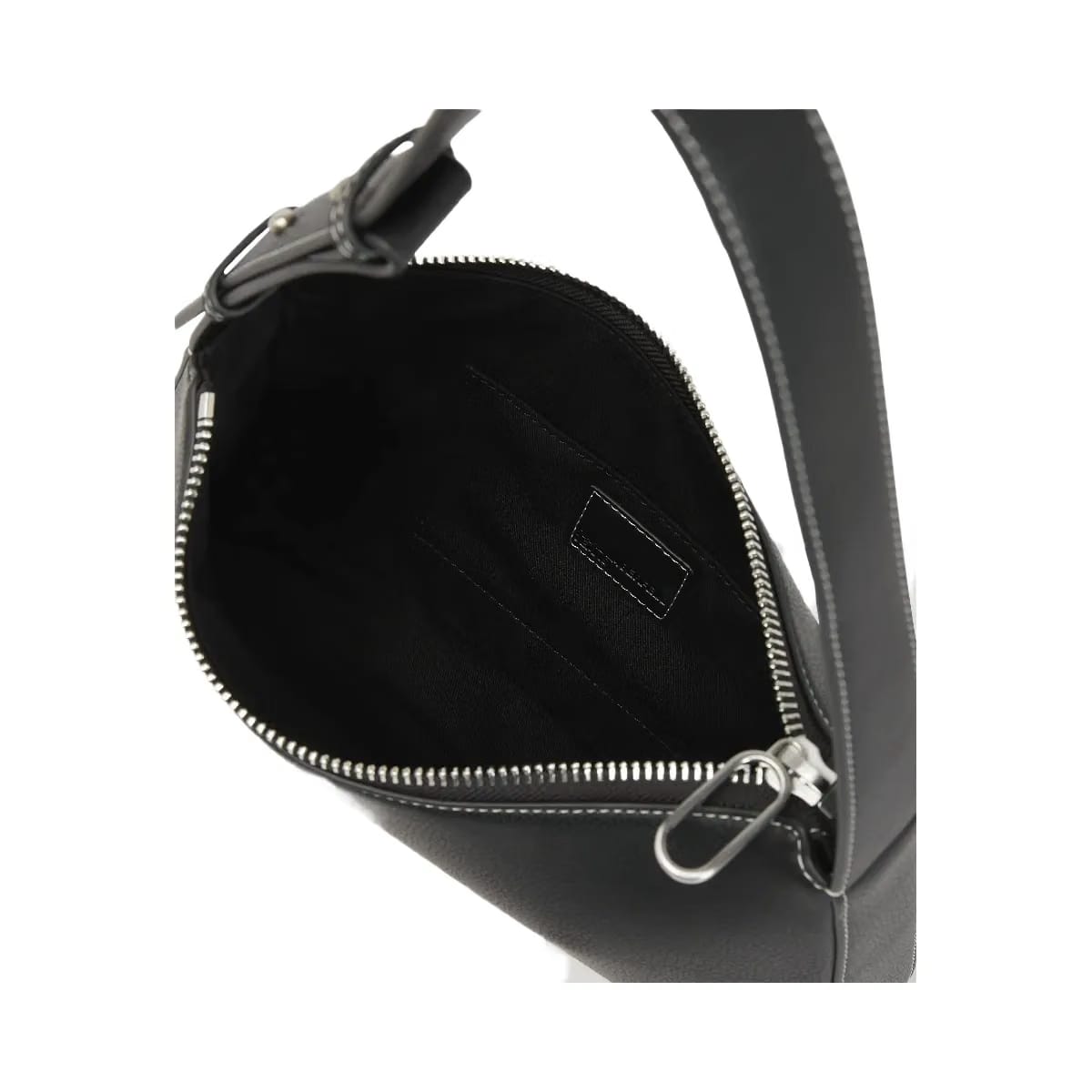 Karl Lagerfeld Metal Logo Shoulder Bag Black