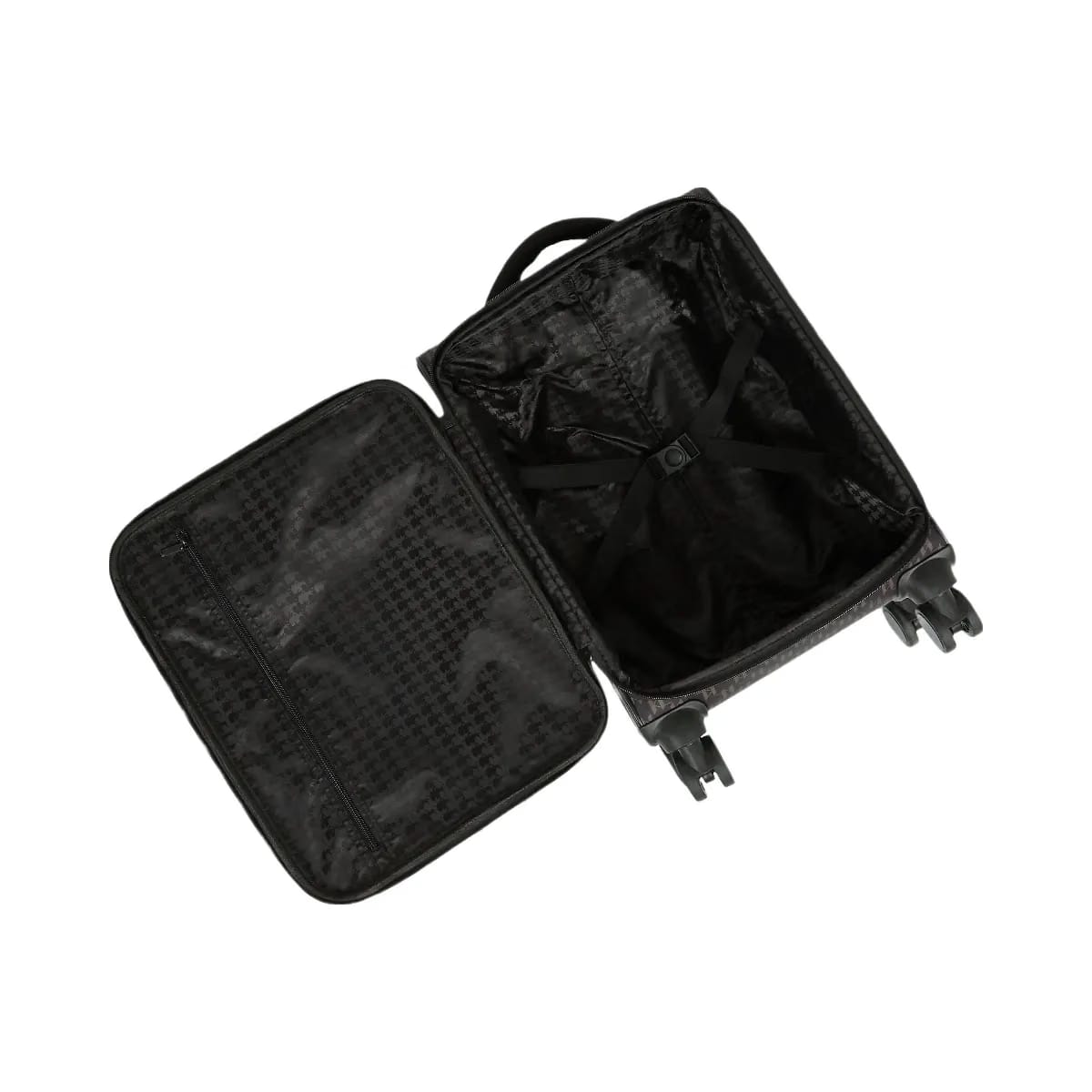 Karl Lagerfeld Ikon Monogram Trolley Case Brown Monogram