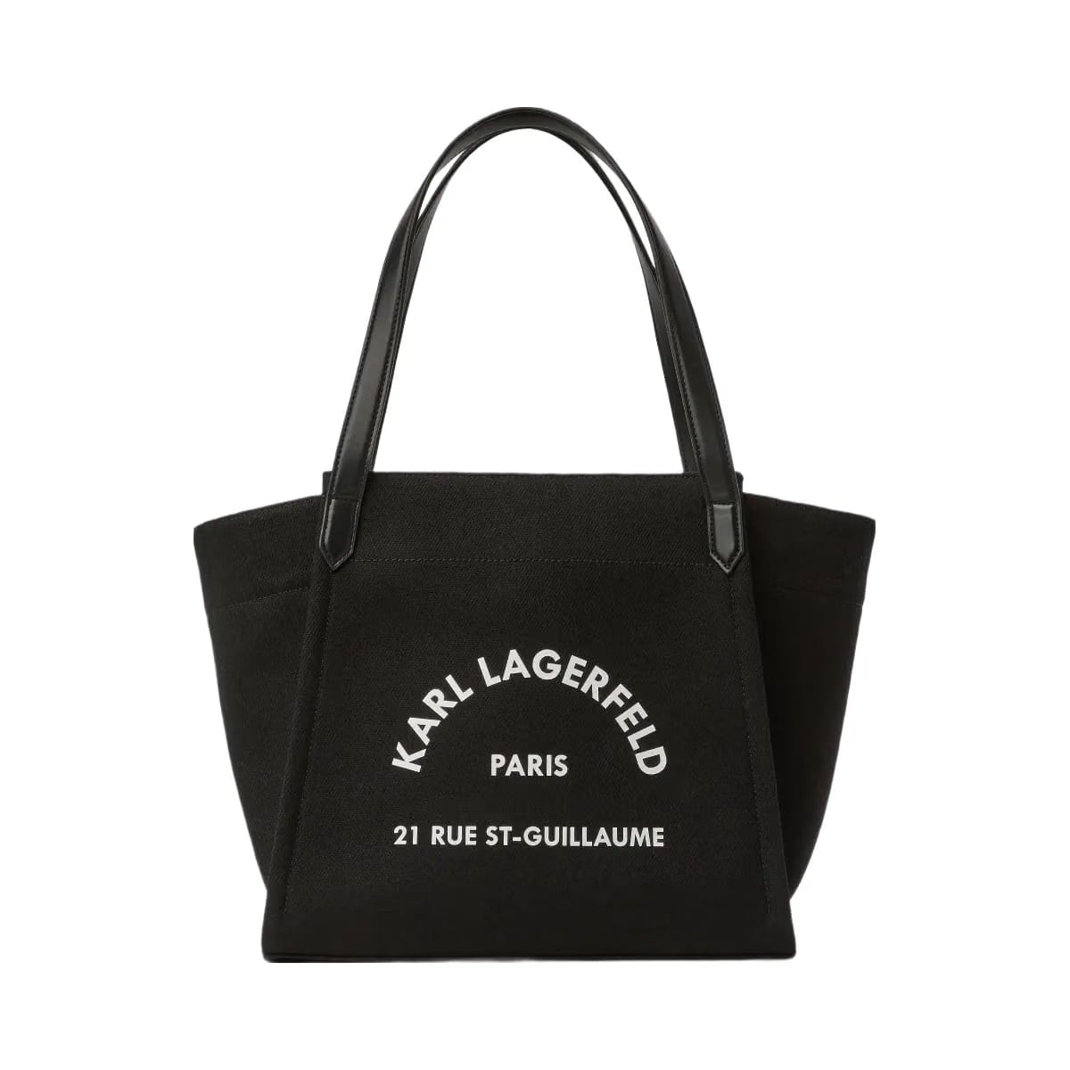 Karl Lagerfeld Rue St-Guillaume Winged Tote Bag Black