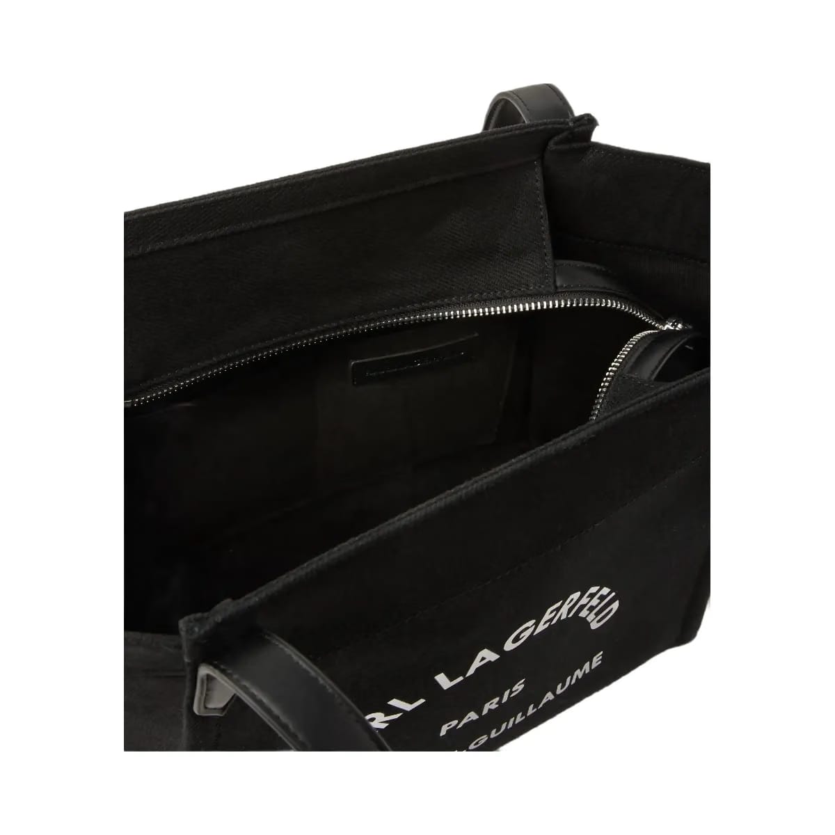 Karl Lagerfeld Rue St-Guillaume Winged Tote Bag Black