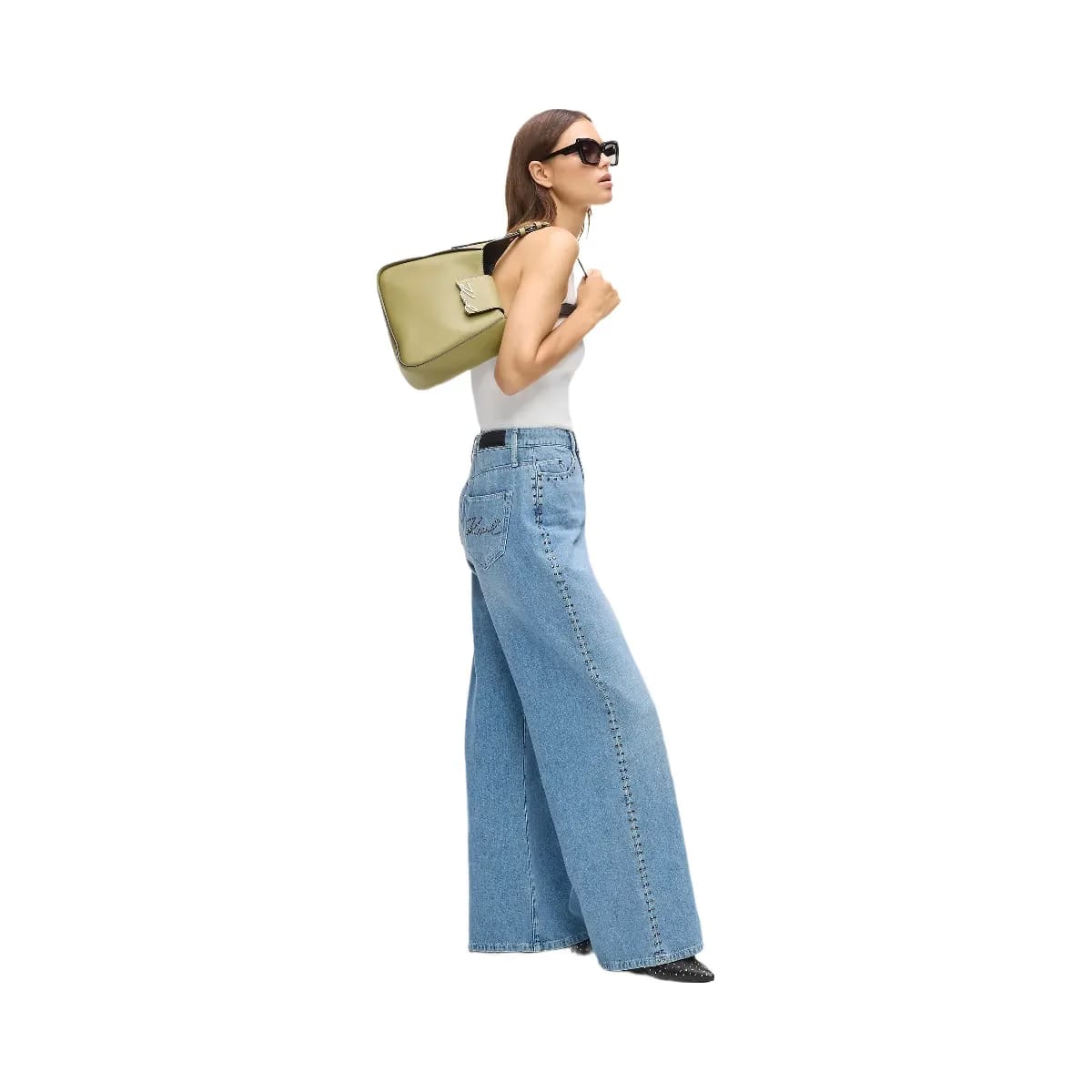 Karl Lagerfeld Signature Hobo Bag Cedar