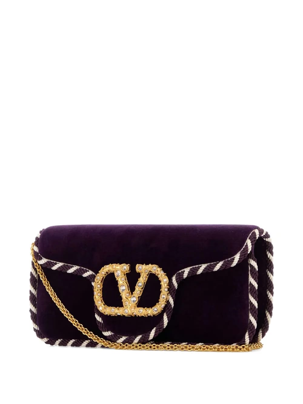 Locò velvet clutch bag