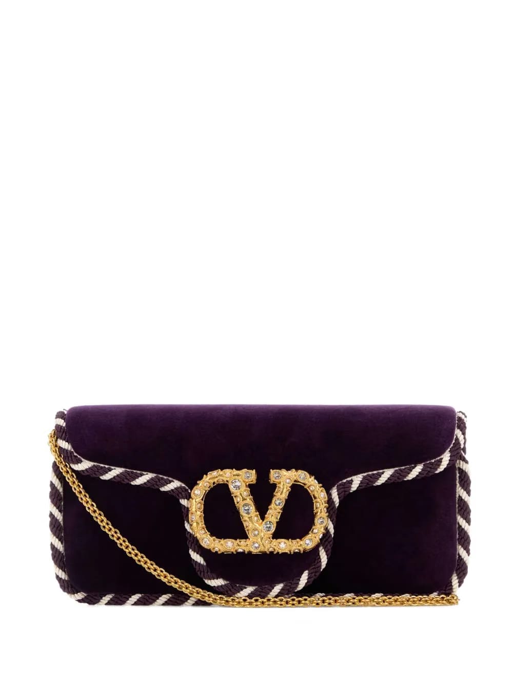 Locò velvet clutch bag