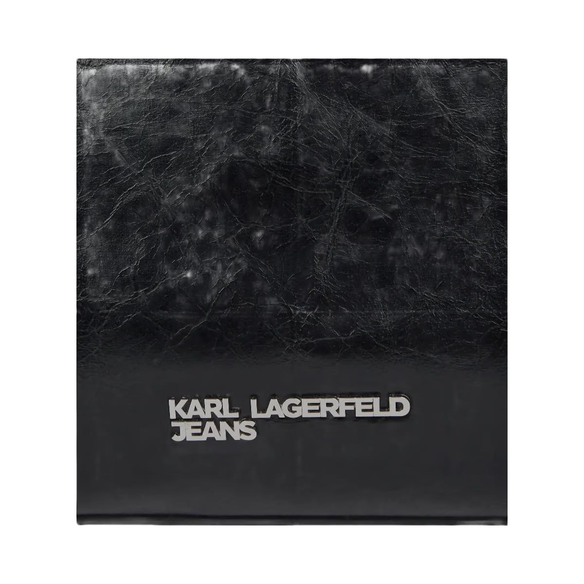 Karl Lagerfeld Large Buckle Shoulder Bag Black