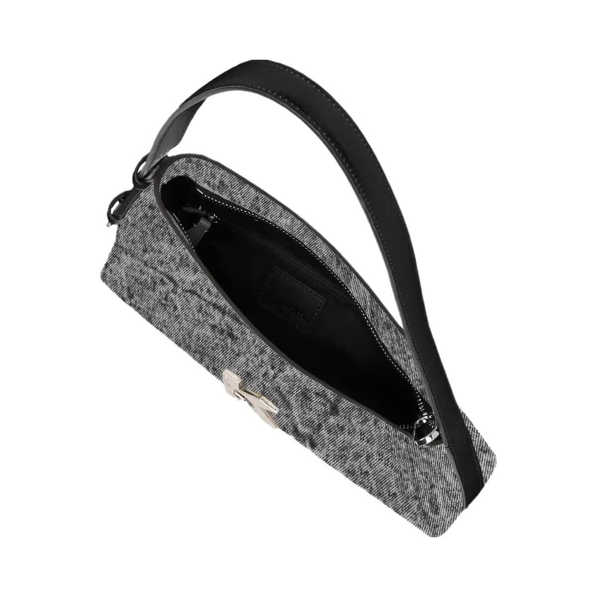 Karl Lagerfeld Geo Denim Shoulder Bag Washed Black