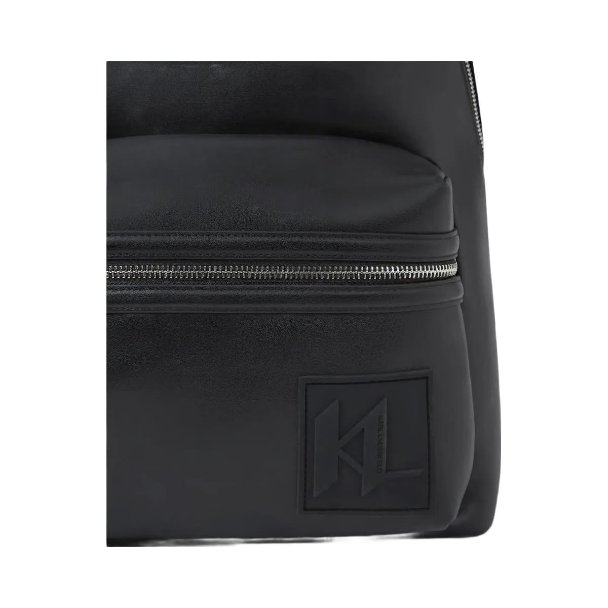 Karl Lagerfeld Monogram Patch Backpack Black