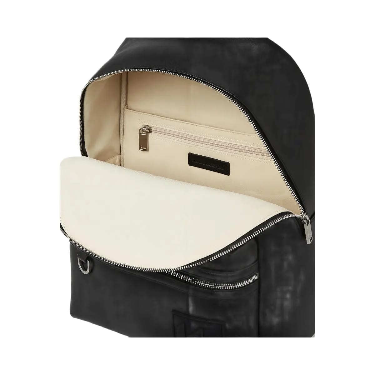 Karl Lagerfeld Monogram Patch Backpack Black
