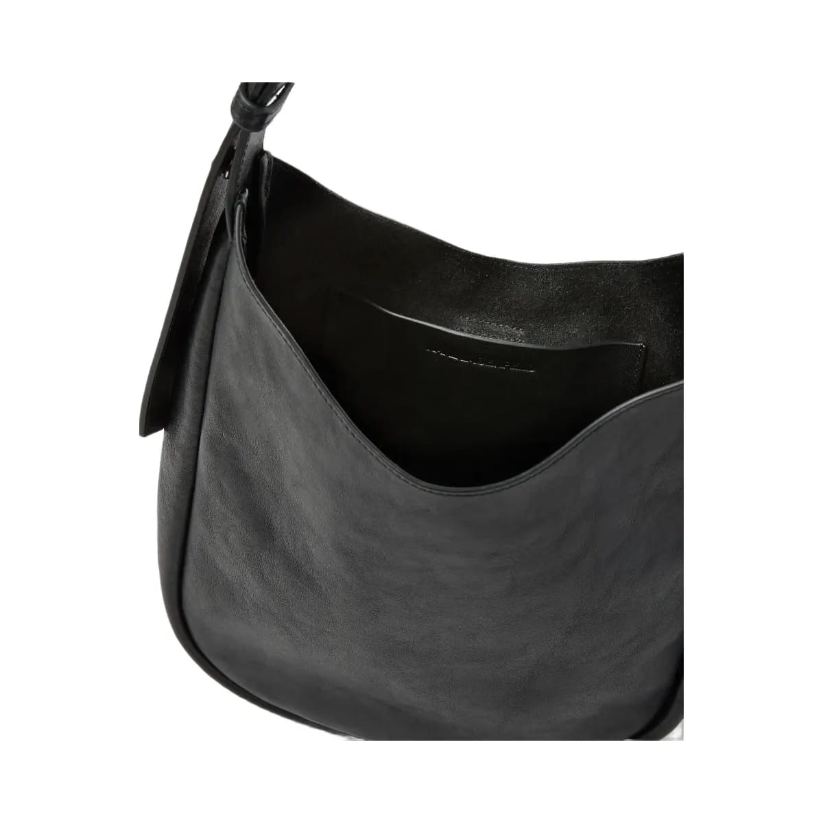 Karl Lagerfeld Autograph Swing Hobo Bag Black Gunmetal