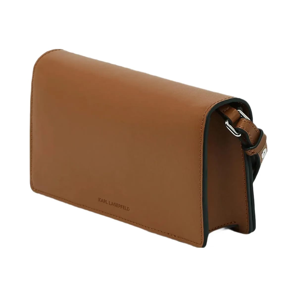 Karl Lagerfeld Circle Mini Crossbody Bag Dark Tan